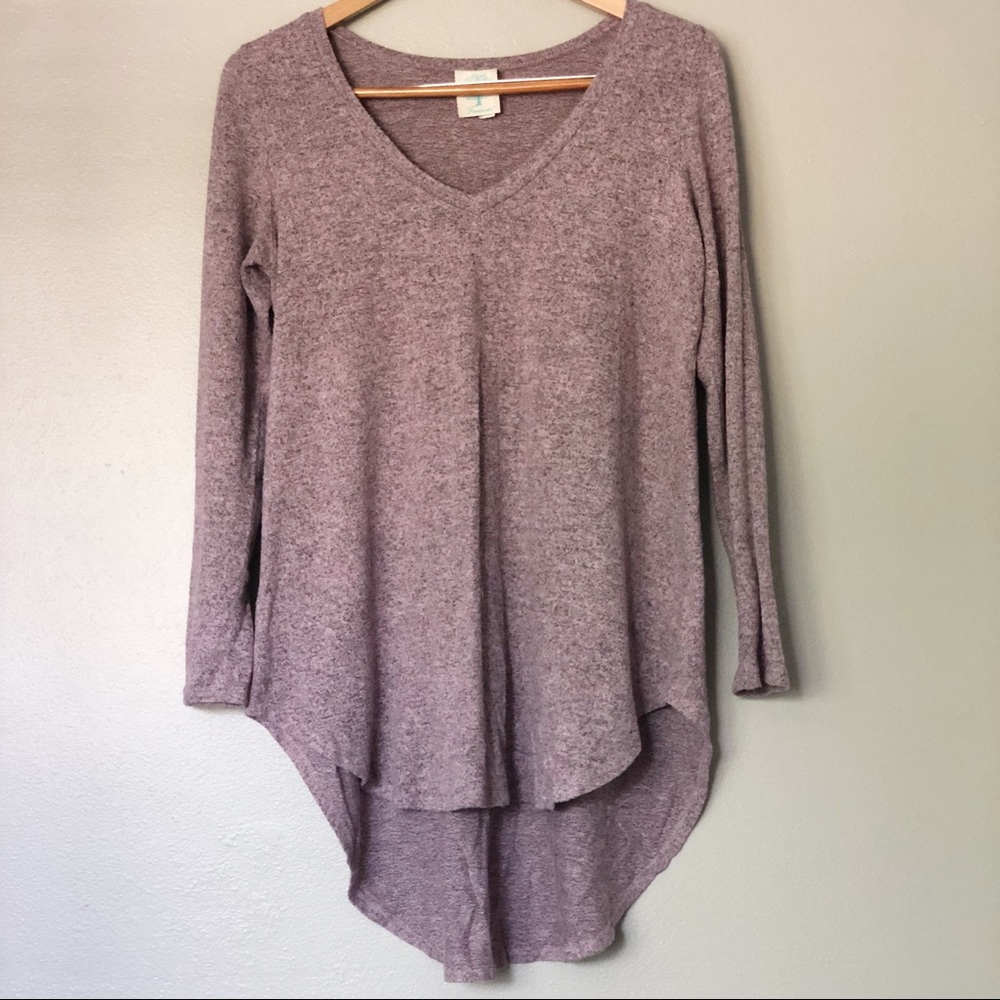 M Purple Long Sweater